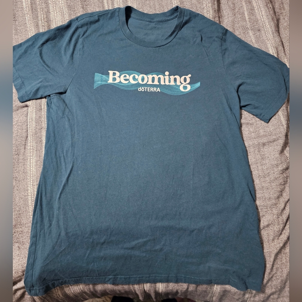 doTERRA Blue Short Sleeve Tee Casual Comfort